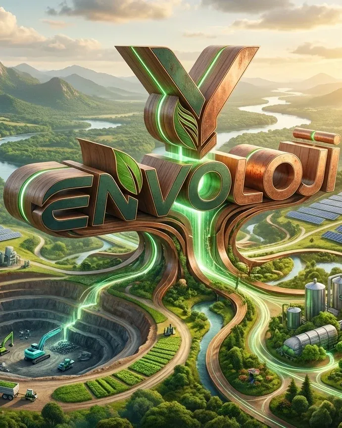 Envoloji logo bringing mining, industry and renewable energy together with nature