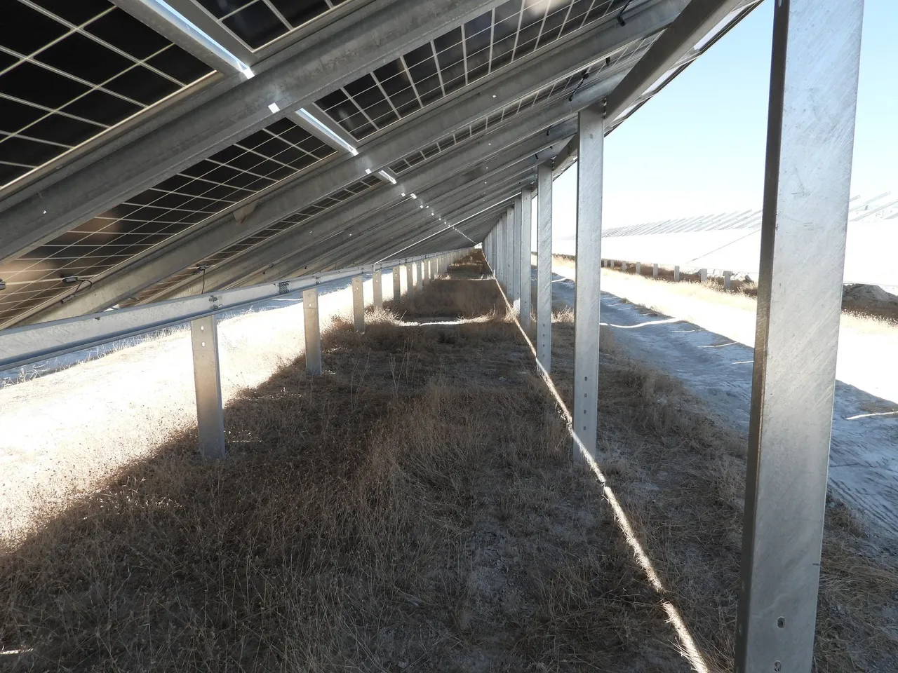 Solar panel arrays examined in a glint and glare analysis