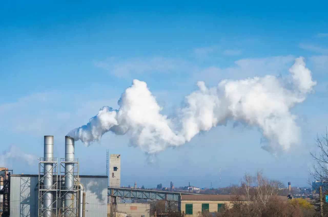 Industrial stacks assessed as emission sources in air quality modeling